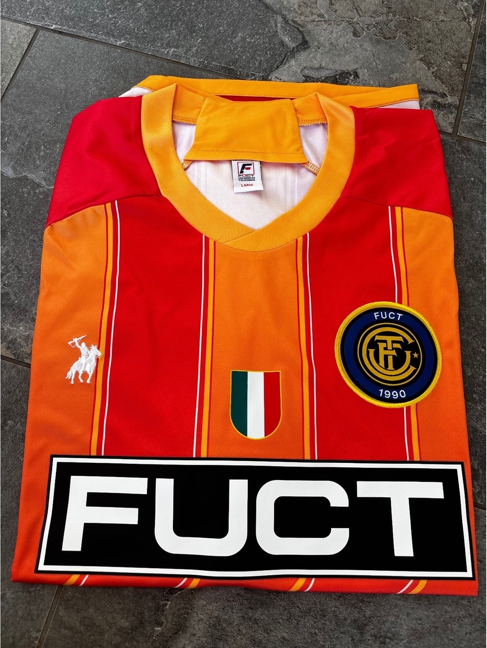 FUCT Orange Keeper’s Alternate Football Jersey Inter 90s